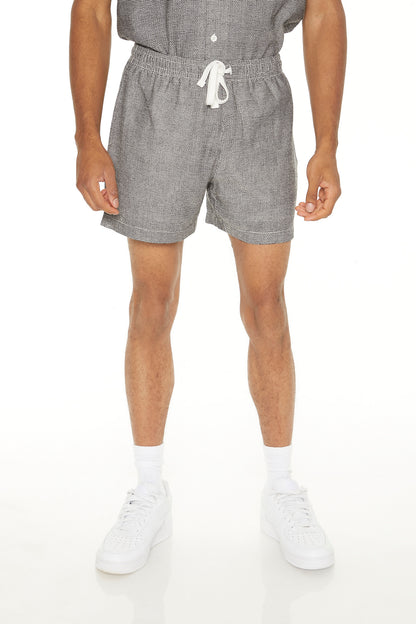 SHORT TEXTURIZADO CON ELASTICO EN LA CINTURA