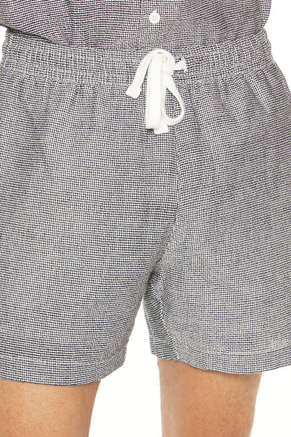 SHORT TEXTURIZADO CON ELASTICO EN LA CINTURA