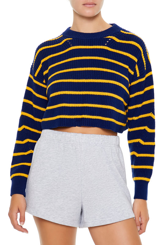 SWEATER CROPPED CON FRANJAS