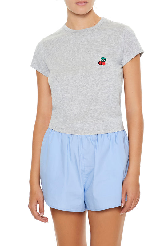 POLERA BABY TEE LOGO CEREZAS