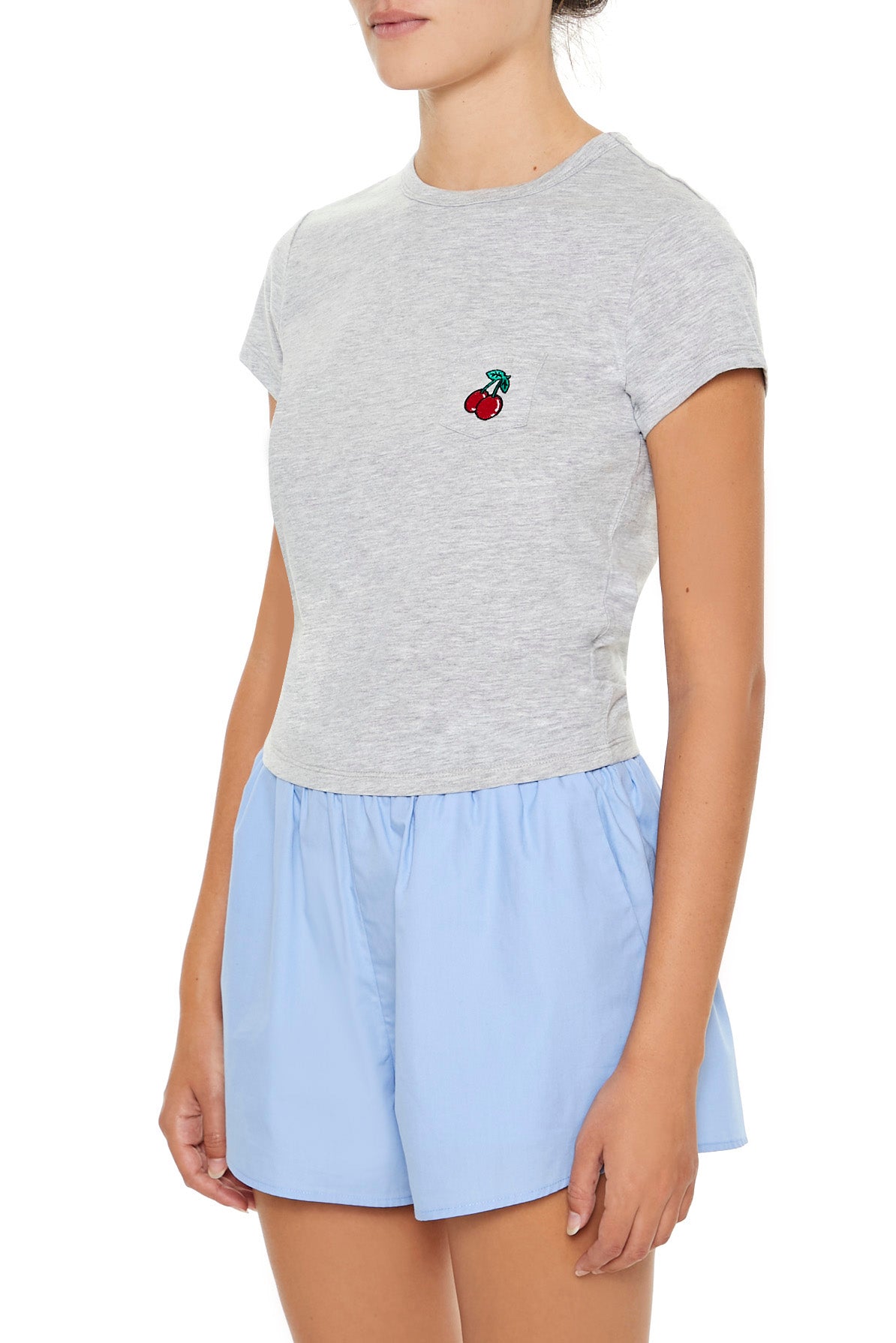 POLERA BABY TEE LOGO CEREZAS