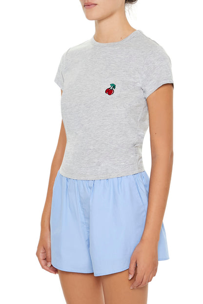 POLERA BABY TEE LOGO CEREZAS