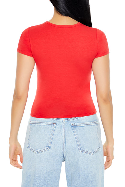 POLERA CROPPED DE ALGODON LICRADO