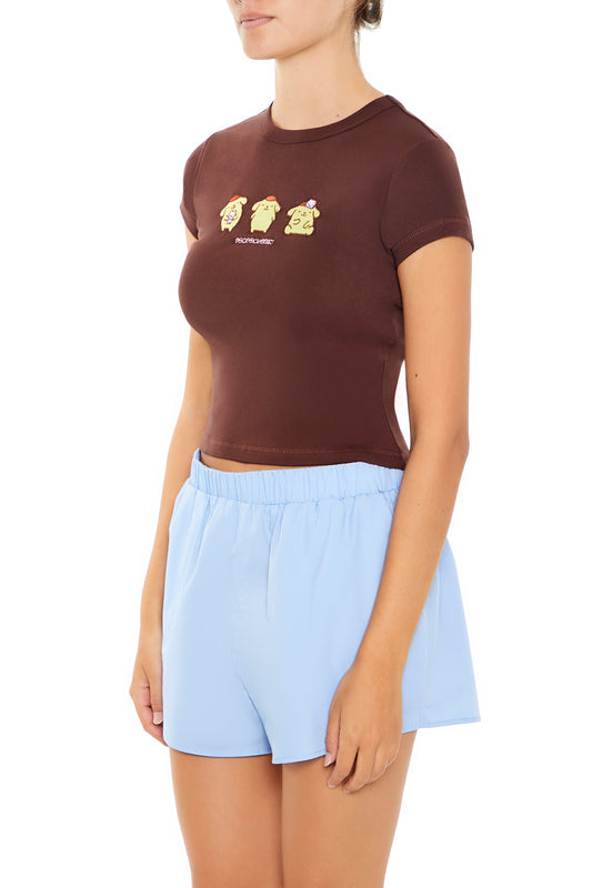 POLERA BABY TEE LOGO "POMPOMPURIN"