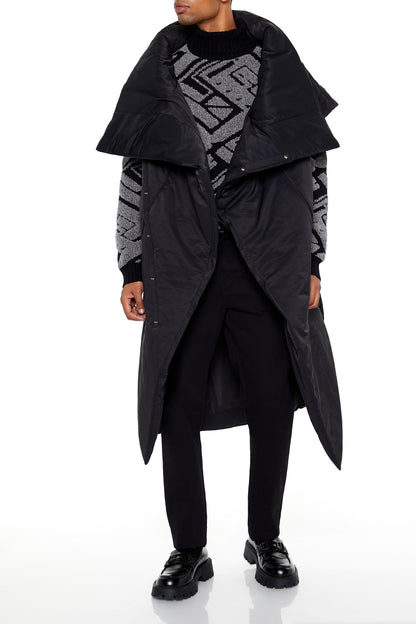 CHALECO PUFFER LARGO/CRUZADO