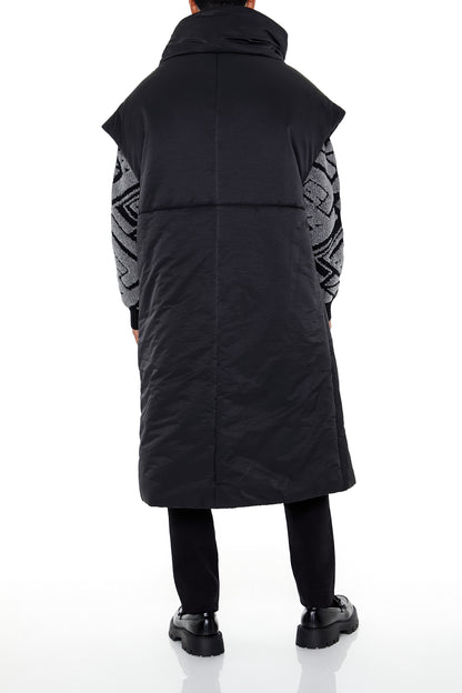 CHALECO PUFFER LARGO/CRUZADO
