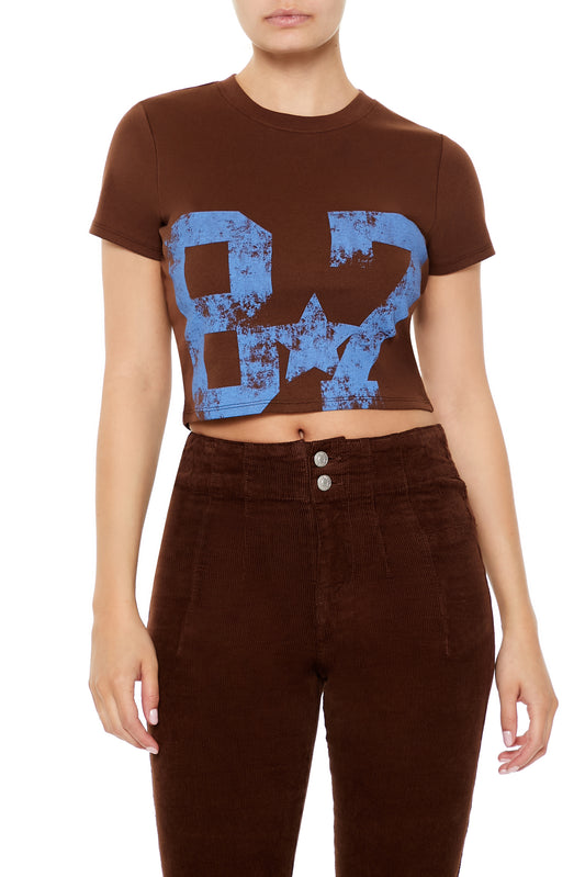 POLERA BABY TEE LOGO "87"
