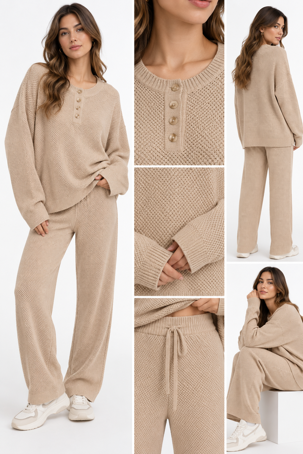 SET TEJIDO  DE SWEATER Y PANTALON