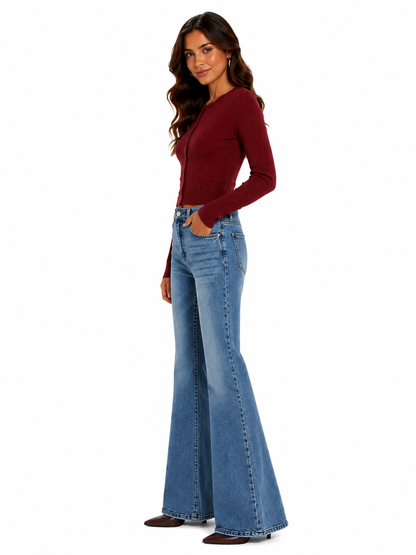 PANTALON DENIM FLARE CLÁSICO