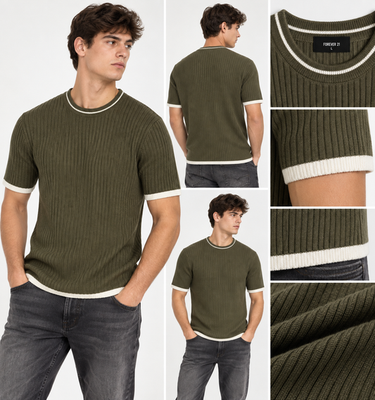 POLERA ESPANDEX CON TEXTURA ACANALADA