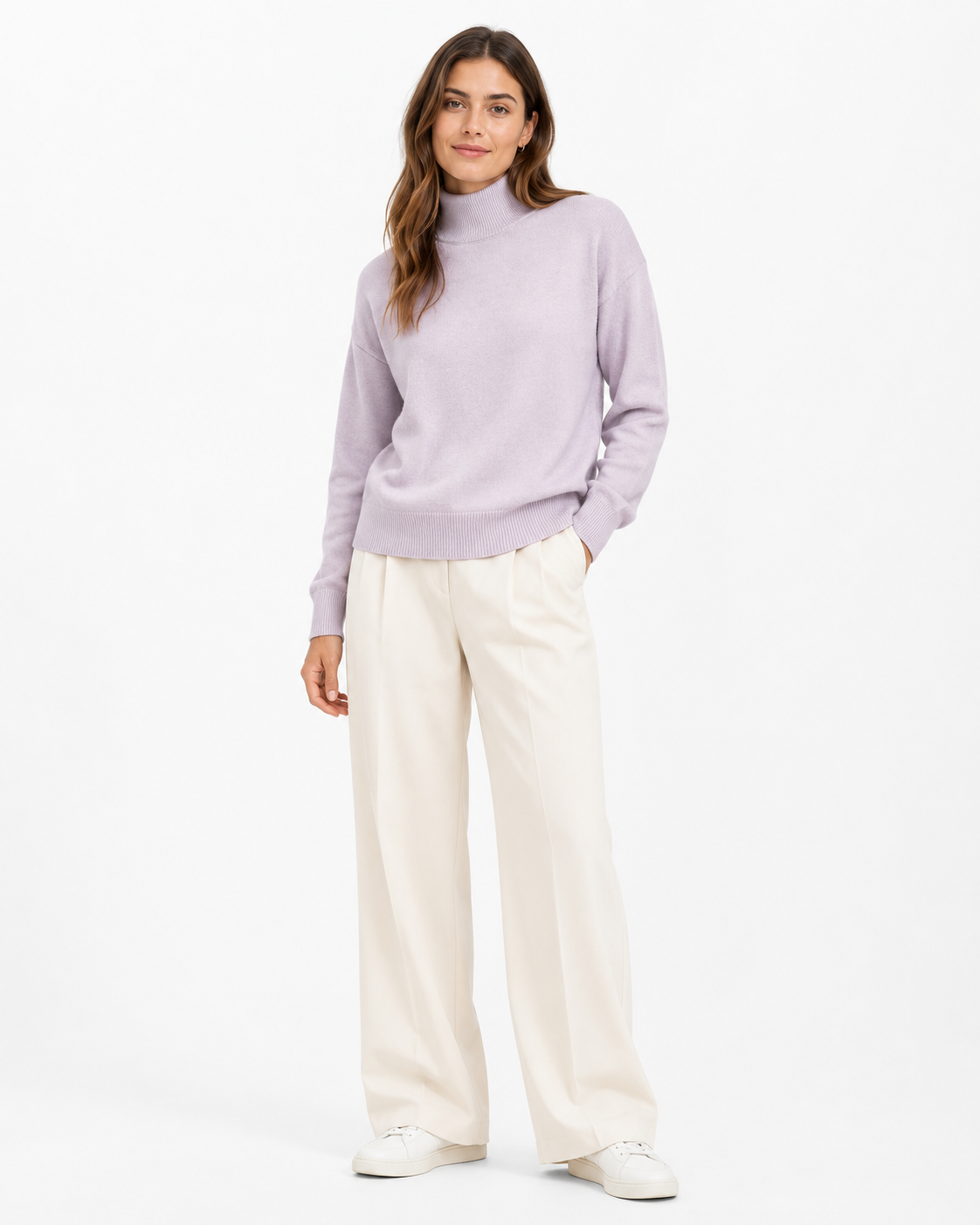 SWEATER CUELLO ALTO OVERSIZED