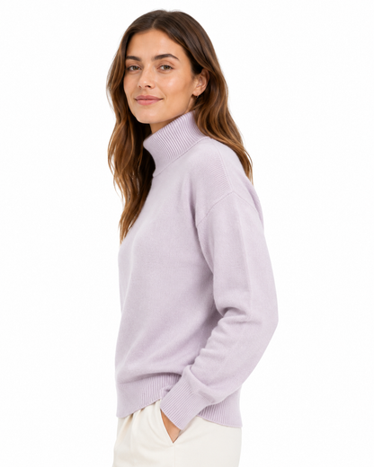SWEATER CUELLO ALTO OVERSIZED