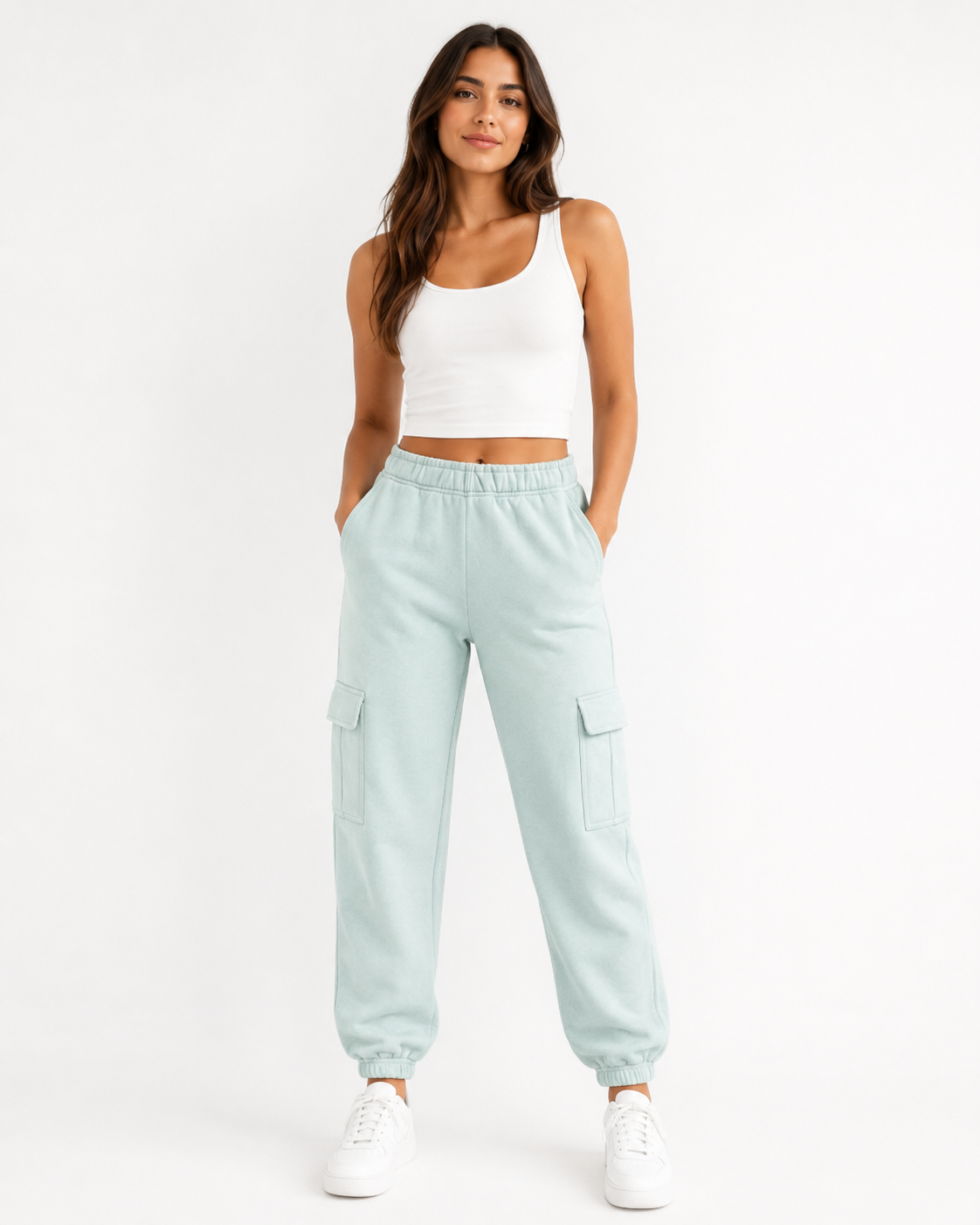PANTALON BUZO JOGGER CON FRISA