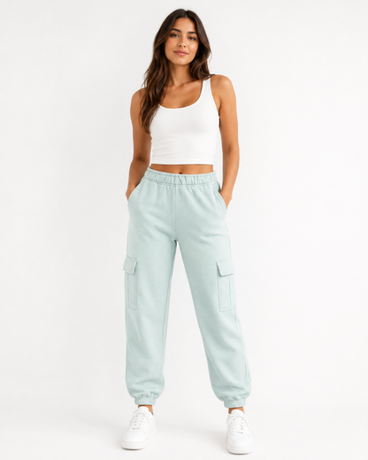 PANTALON BUZO JOGGER CON FRISA