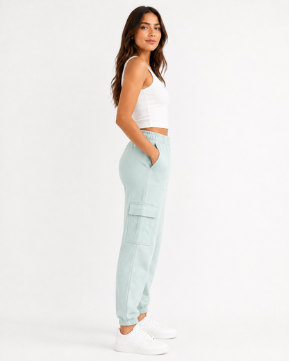 PANTALON BUZO JOGGER CON FRISA