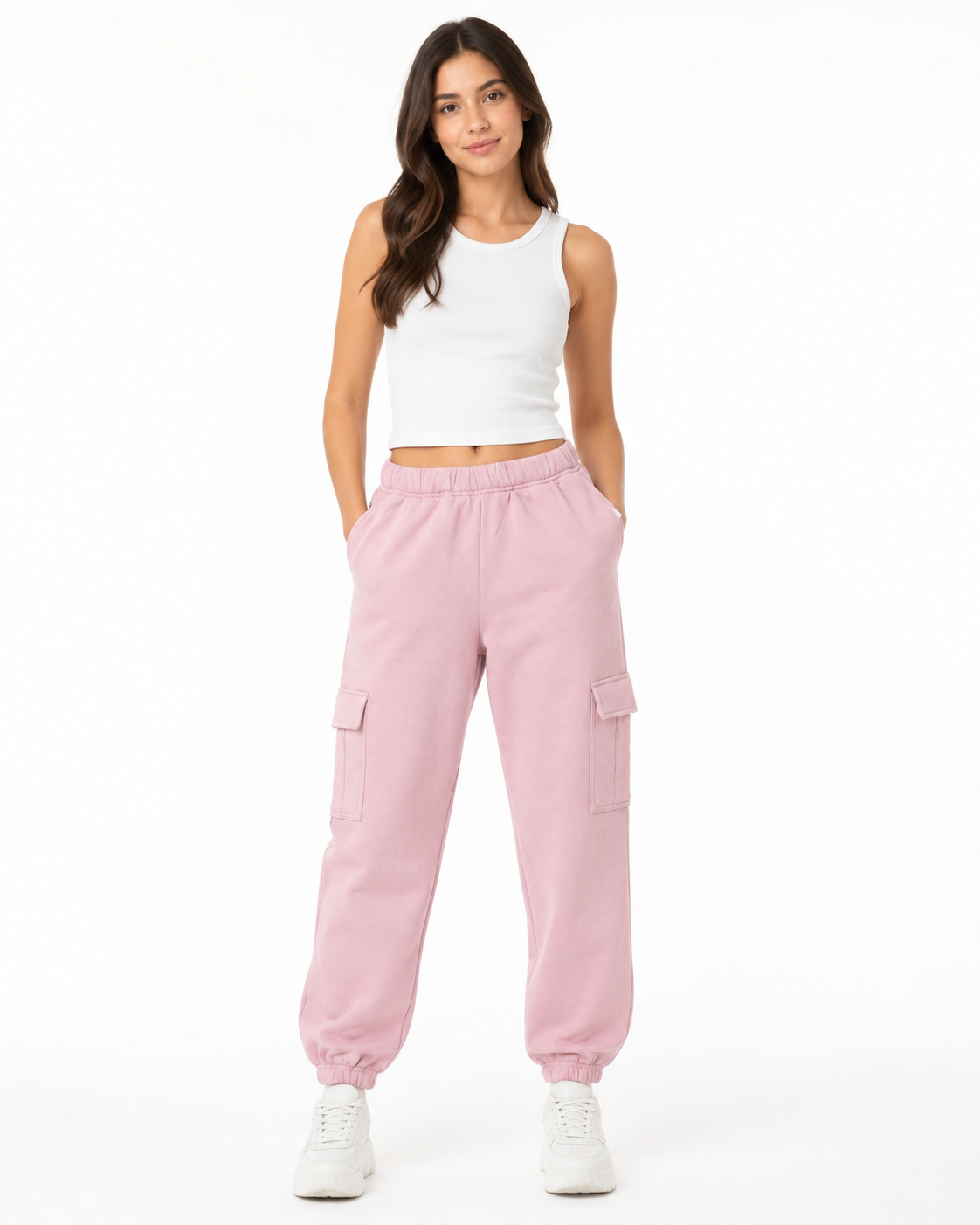PANTALON BUZO JOGGER CON FRISA