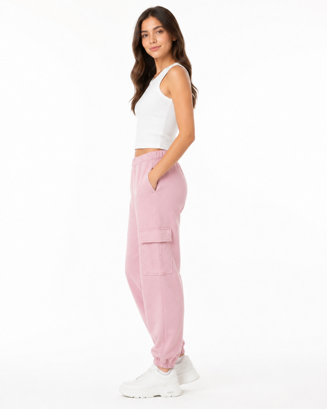 PANTALON BUZO JOGGER CON FRISA