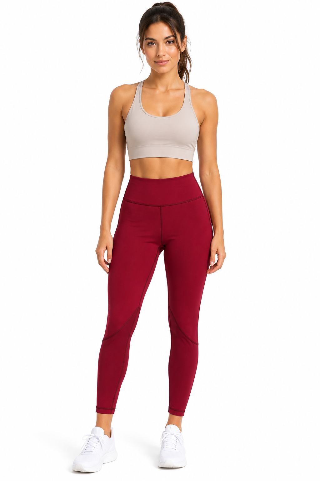 CALZA DEPORTIVA CON DETALLE DE TRANSPARENCIA