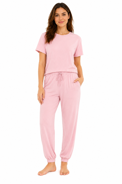 SET DE PIJAMA DE POLERA OVERSIZED CON PANTALON JOGGER