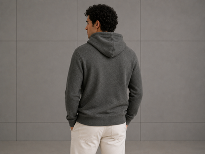 HODDIE TEXTURIZADO CON PATRON DE TRENZAS VERTICALES
