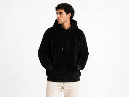 HODDIE CLÁSICO AFELPADO CON CAPUCHA