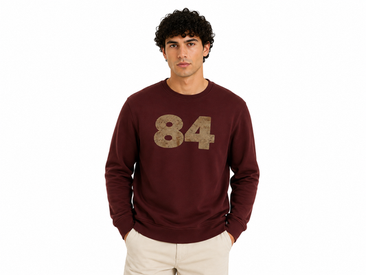 SUDADERA FRISADA LOGO "84"