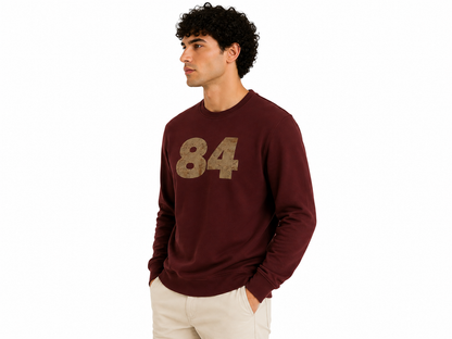 SUDADERA FRISADA LOGO "84"