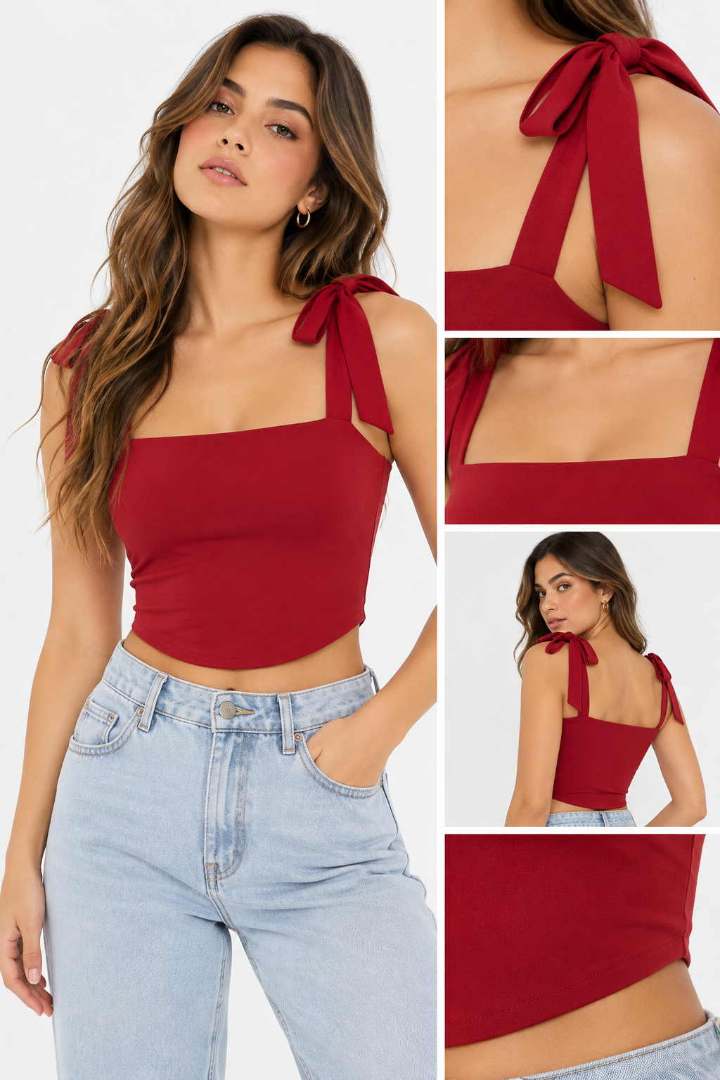 TOP DE ALGODÓN CON LAZOS