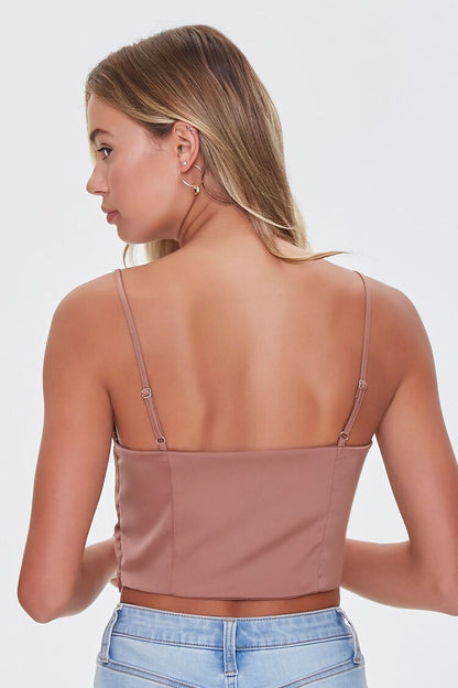 CROP TOP DE SATIN