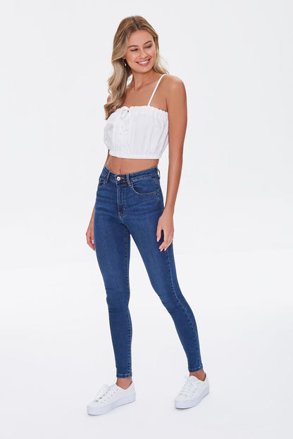 PANTALON MID RISE SKINNY (TIRO MEDIO)