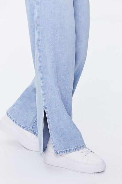 PANTALON WIDE-LEG TIRO ALTO