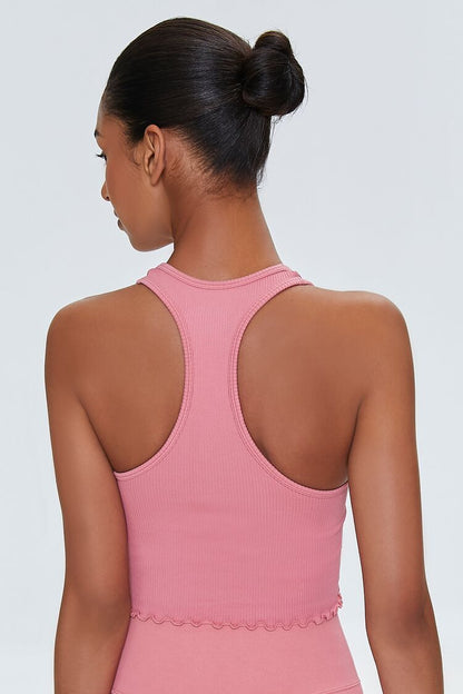 TOP DEPORTIVO CON TEXTURA ACANALADA