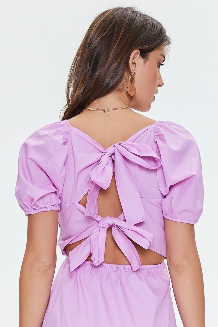 VESTIDO MINI CON MANGAS ABULLONADAS