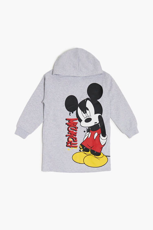 VESTIDO CON CAPUCHA CON LOGO "MICKEY"