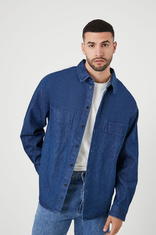 CAMISA DENIM CON BOLSILLOS