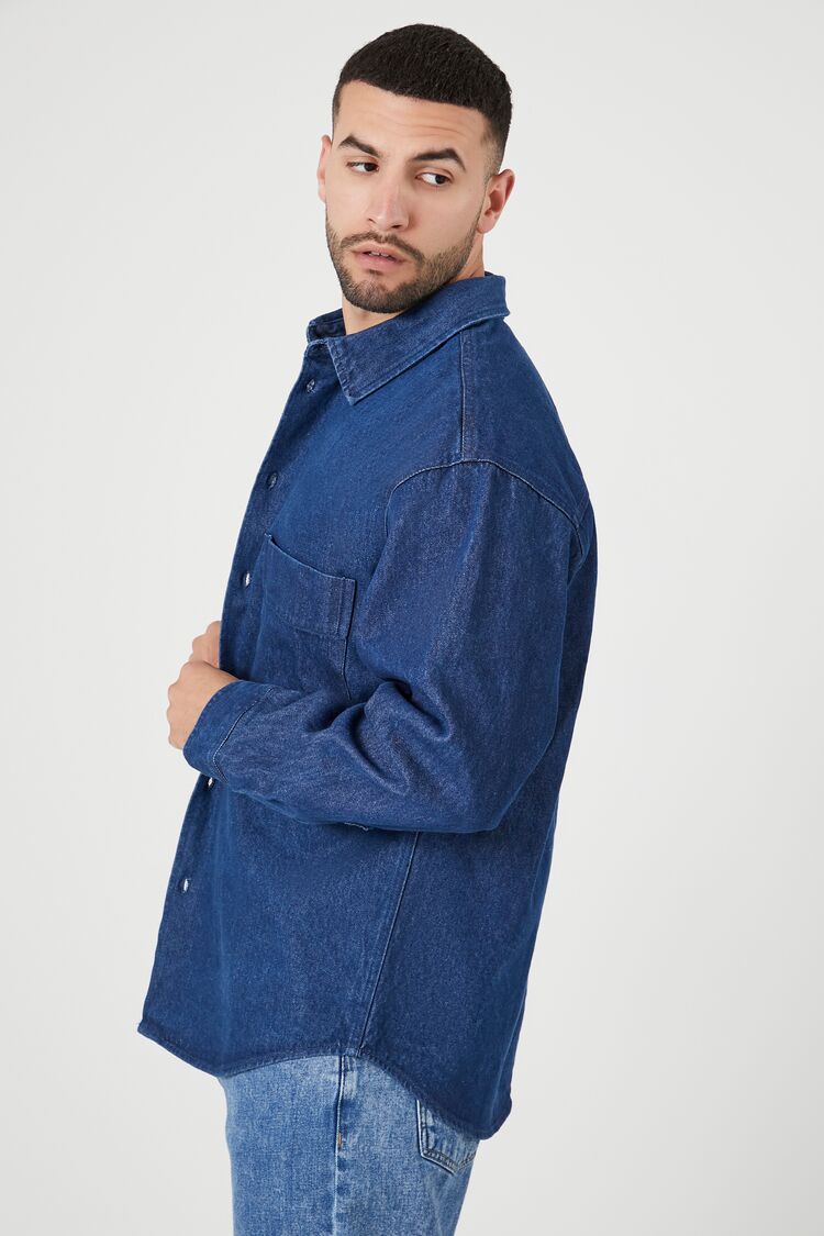 CAMISA DENIM CON BOLSILLOS