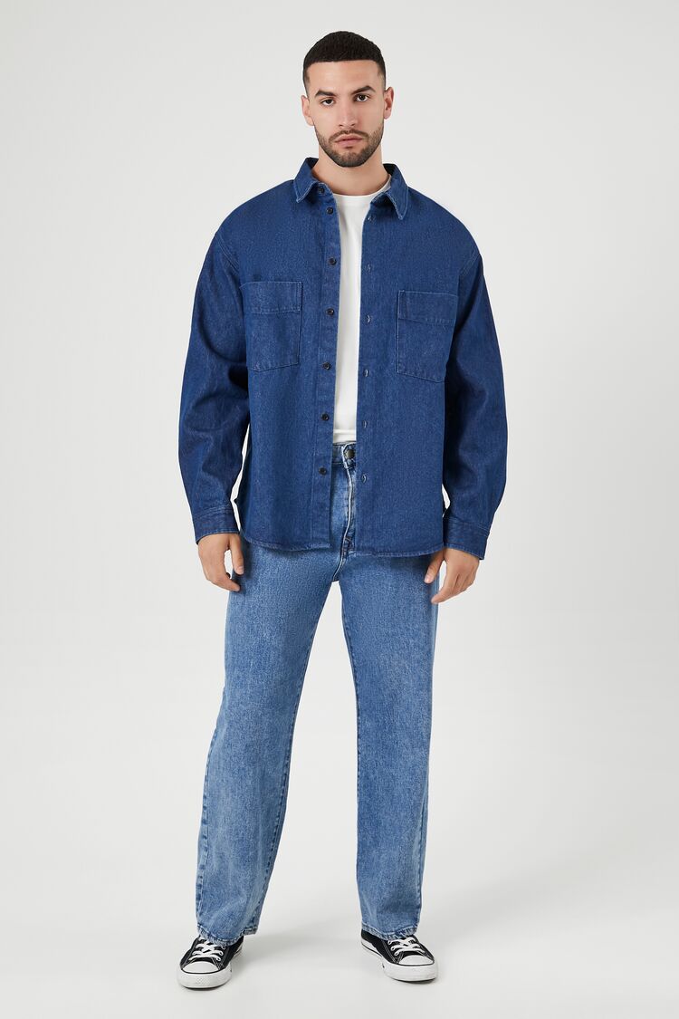 CAMISA DENIM CON BOLSILLOS