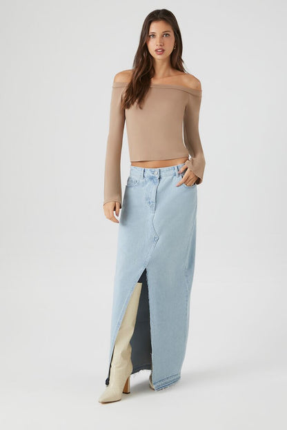 CROP TOP OFF SHOULDER