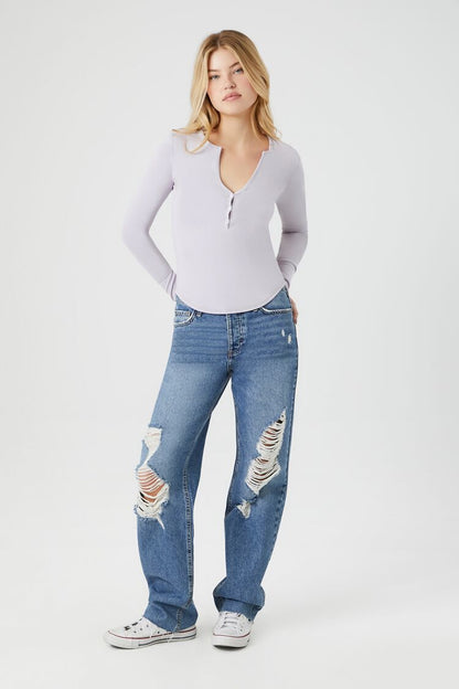 TOP MANGALARGA DE ALGODÓN LISO