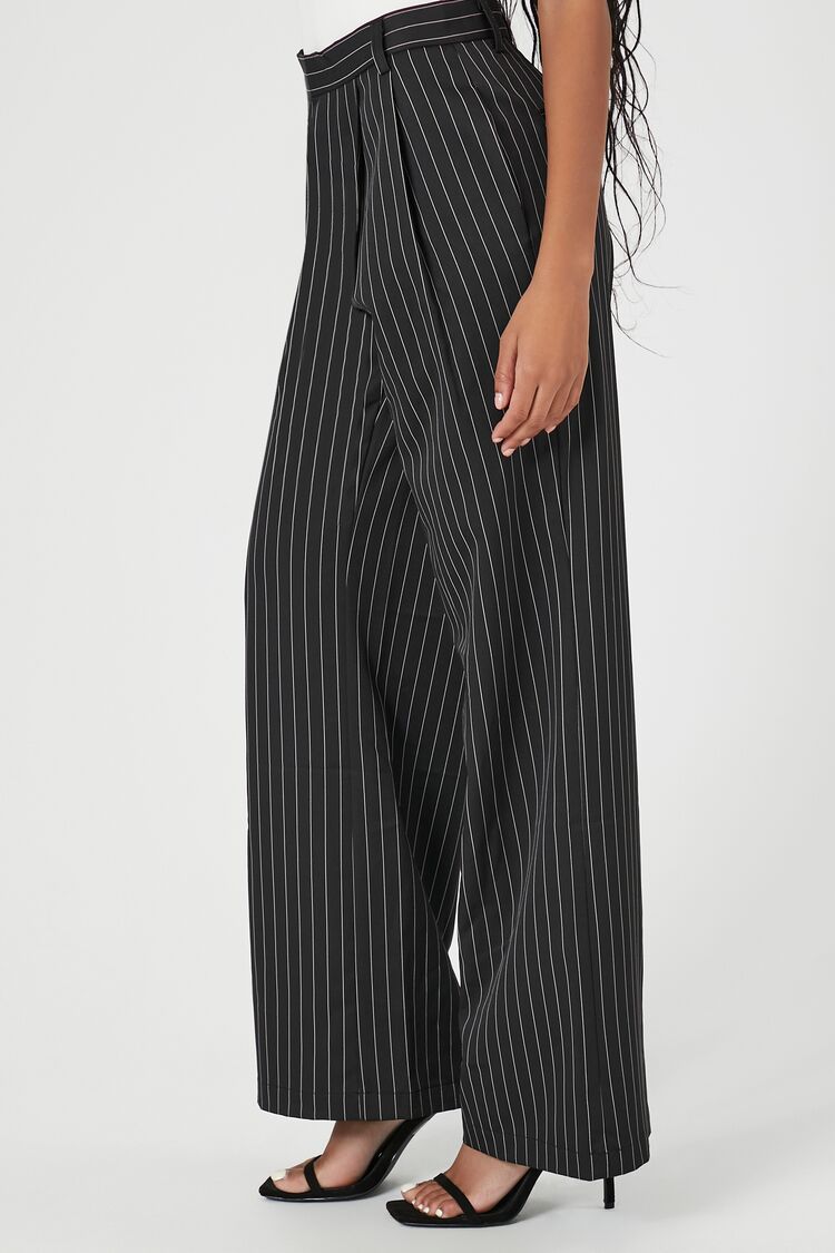 PANTALON WIDE-LEG DE VESTIR CON LINEAS