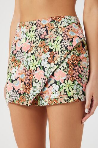 SHORT FALDA CON ESTAMPADO FLORAL