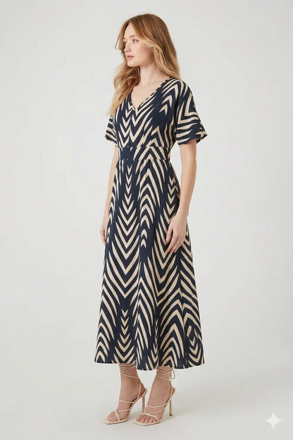 VESTIDO MIDI ACAMPANADO