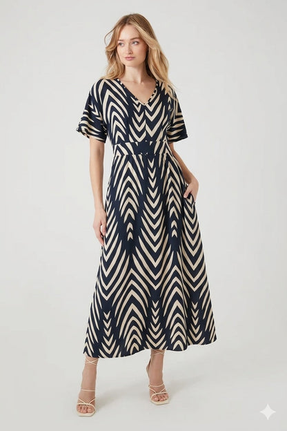 VESTIDO MIDI ACAMPANADO