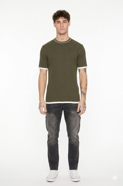 POLERA ESPANDEX CON TEXTURA ACANALADA