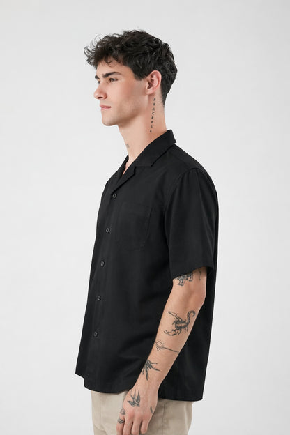 CAMISA DE HILO DE CORTE RELAJADO