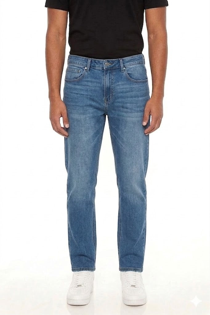 PANTALON DENIM CLÁSICO DE CORTE RETO