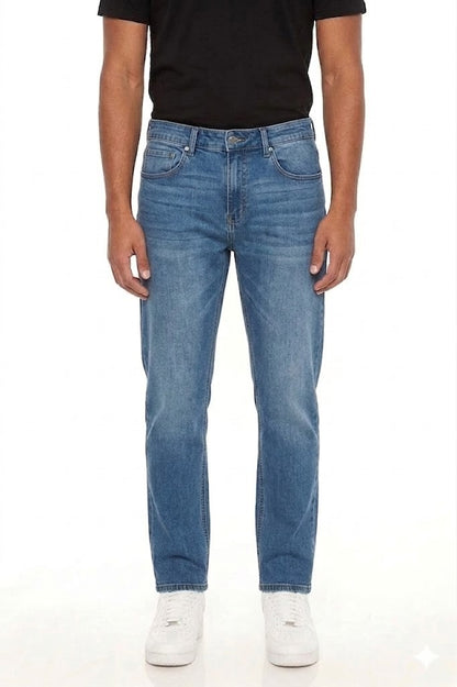 PANTALON DENIM CLÁSICO DE CORTE RETO