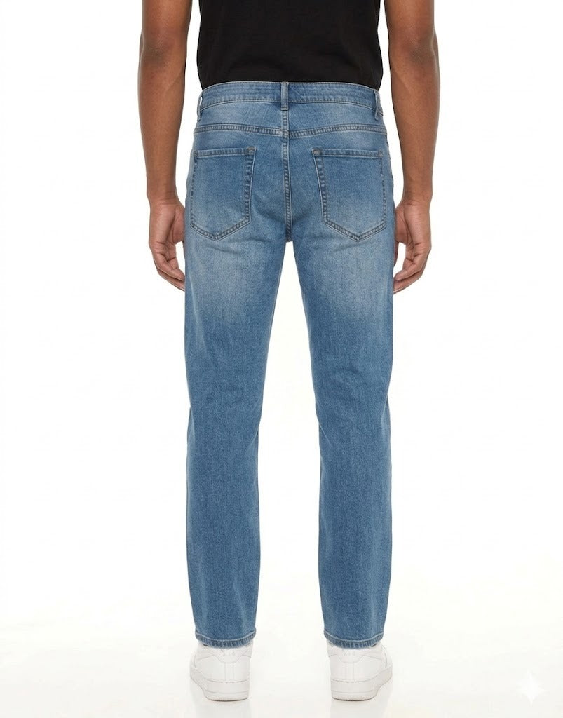 PANTALON DENIM CLÁSICO DE CORTE RETO