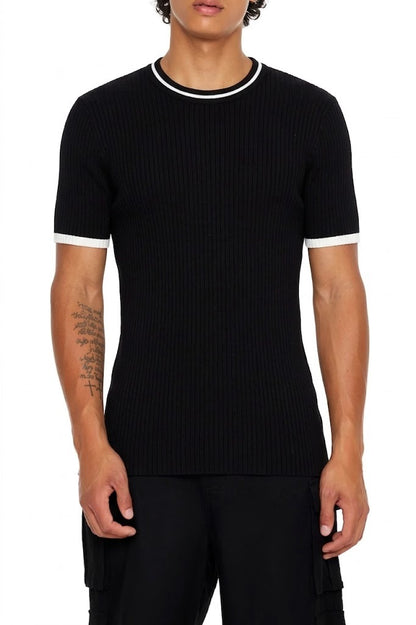 POLERA ESPANDEX CON TEXTURA ACANALADA